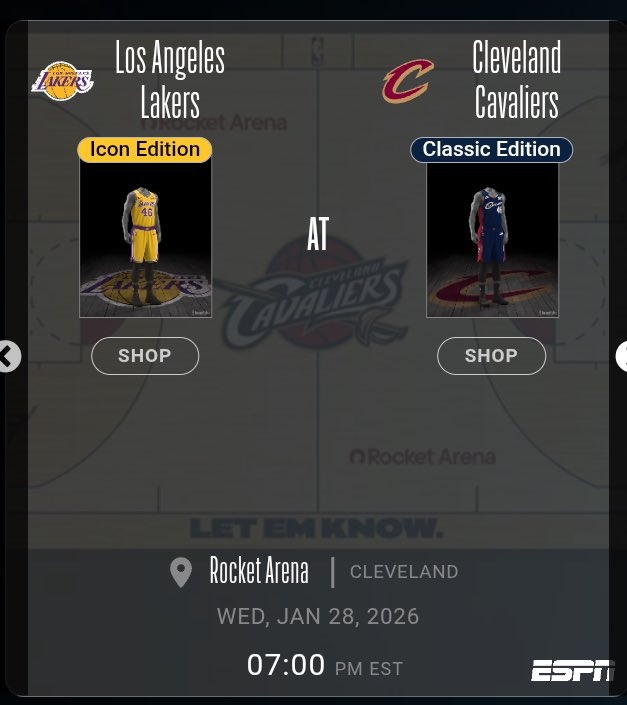 开云APP-青春回忆！骑士将在后天主场对阵湖人时使用经典复古球衣及地板